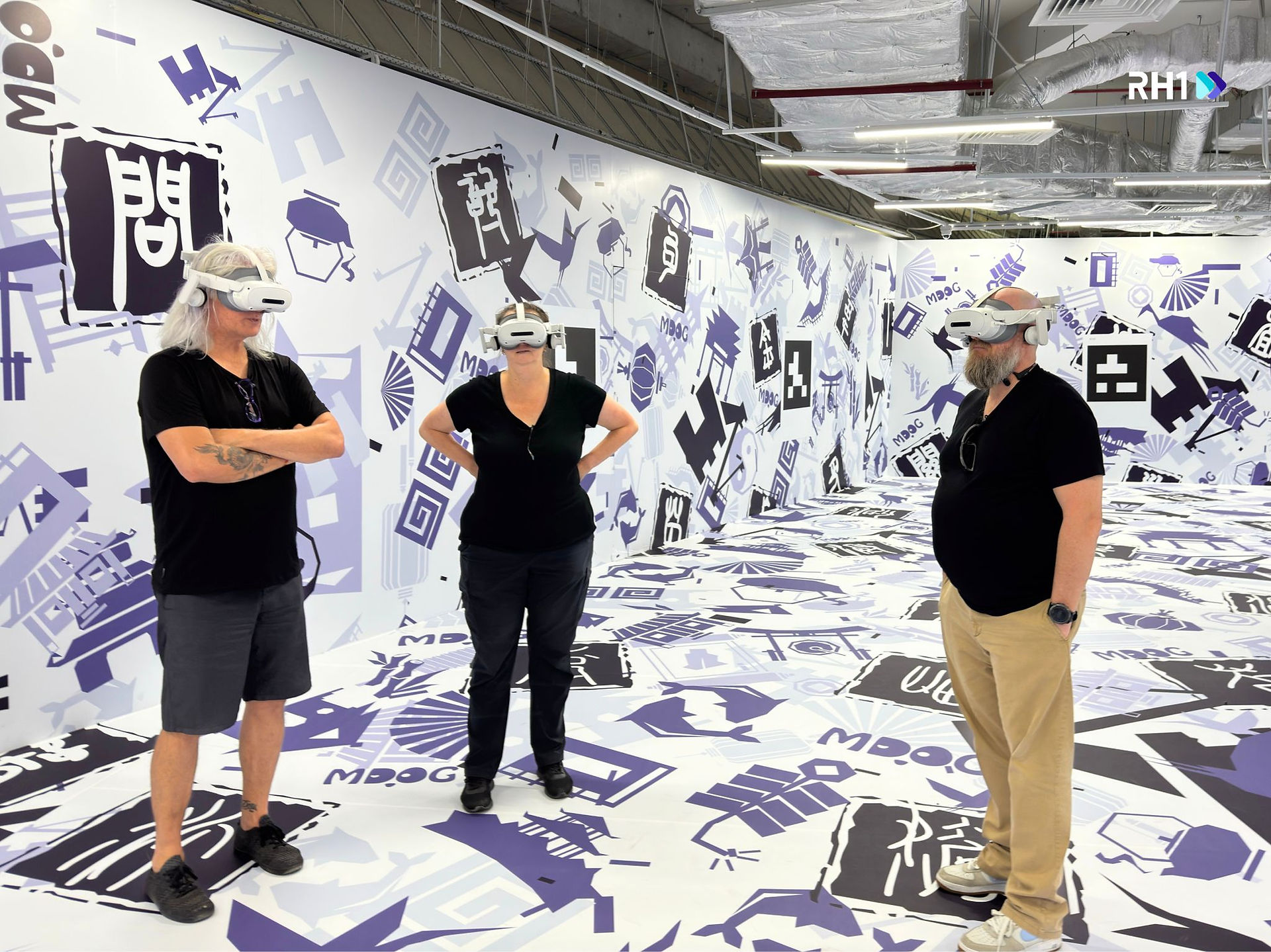 Bob Cooney and the RH1 team exploring entertainment experiences during the site visit in Ho Chi Minh City.