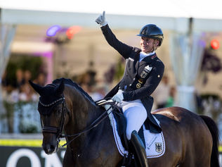 Isabell Werth présente au CDI 5* Jiva Hill Stables de Crozet