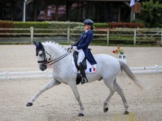 Championnats d'Europe Juniors: Mathilde Juglaret & Caporal de Massa 4 èmes