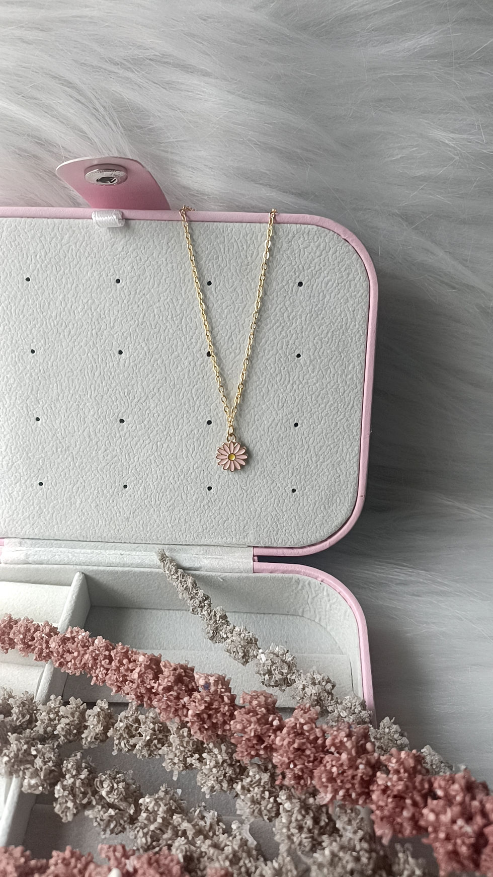 Pink Flower Necklace