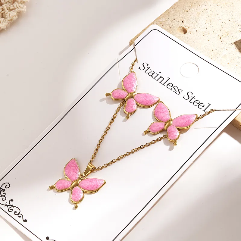 Thumbnail: Butterfly Necklace Set