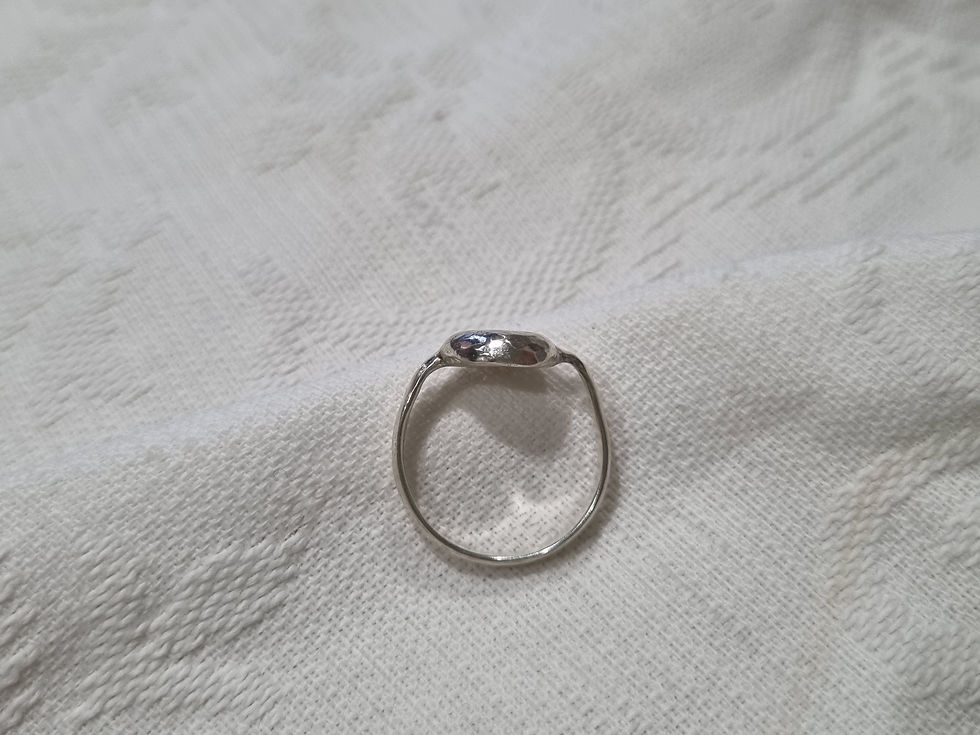 Thumbnail: Pebble ring / O / Sterling silver 