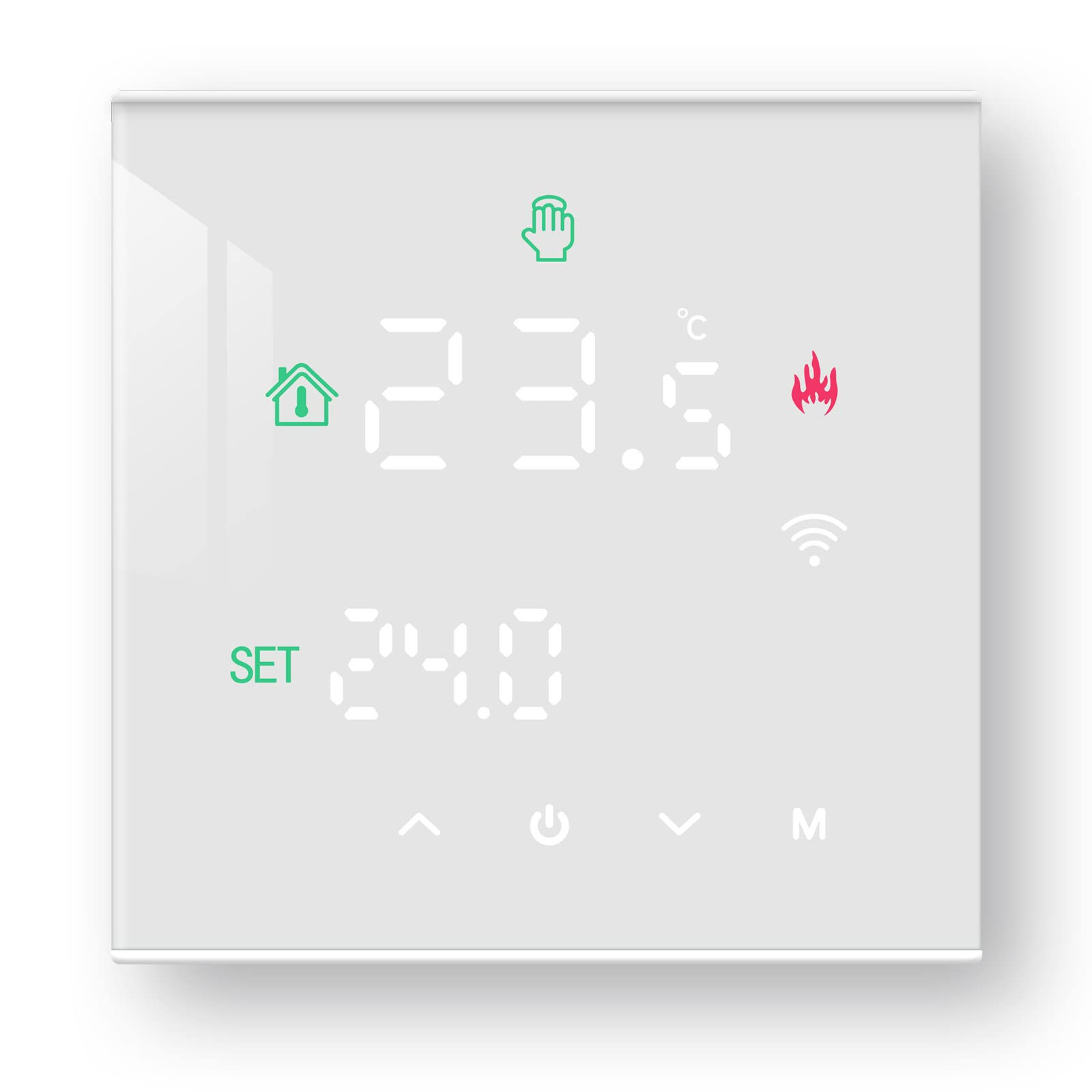 Termostato per riscaldamento WiFi wireless Beok