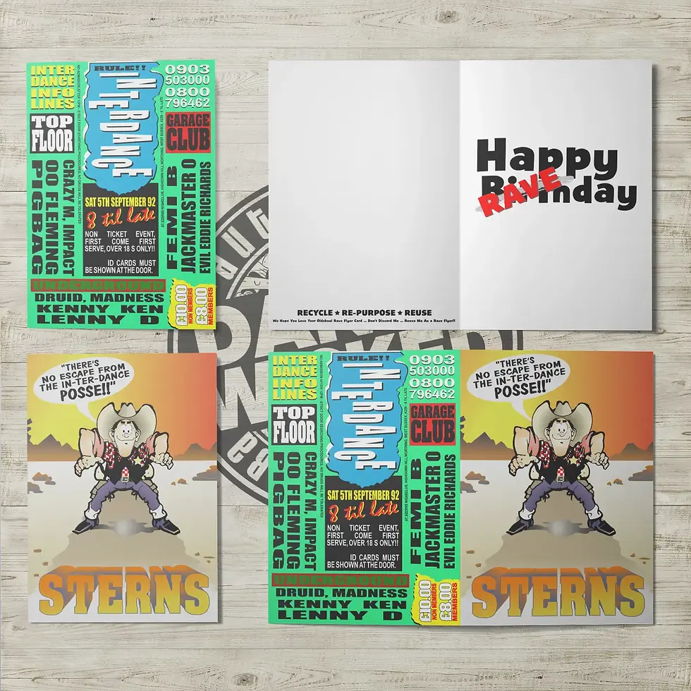 "In-Ter-Dance / Sterns - Posse!! @Sterns" Birthday Card