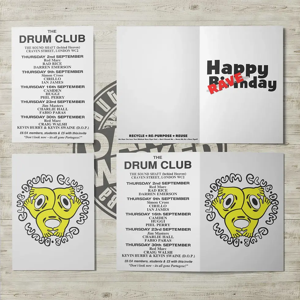 "DrumClub@ The SoundShaft" Birthday Card
