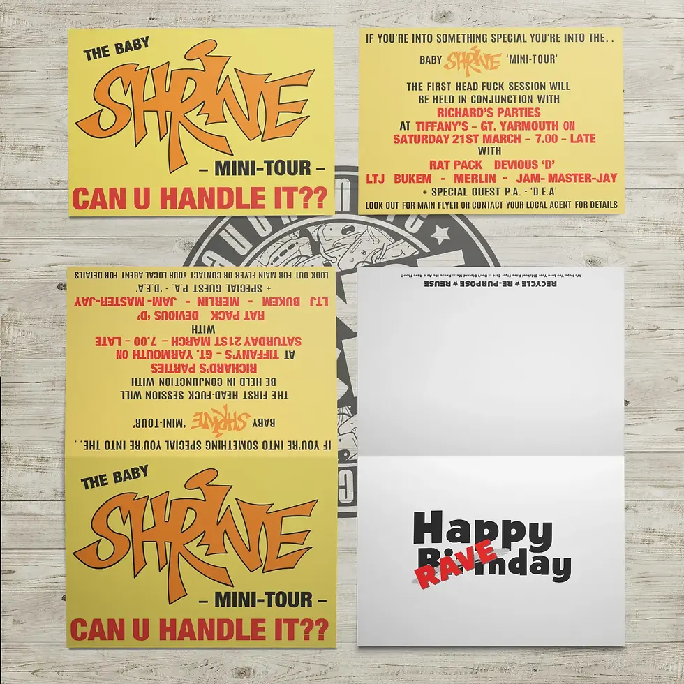 "Shrine 1992 Mini Tour @Tiffanys" Birthday Card