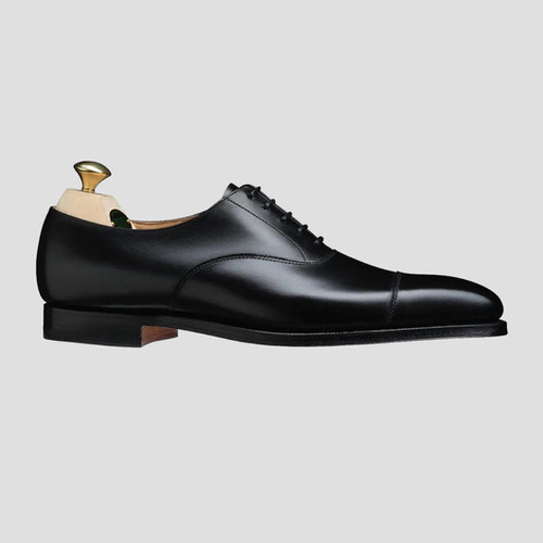 Crockett and Jones Hallam Black Calf | Sky Valet Shoes