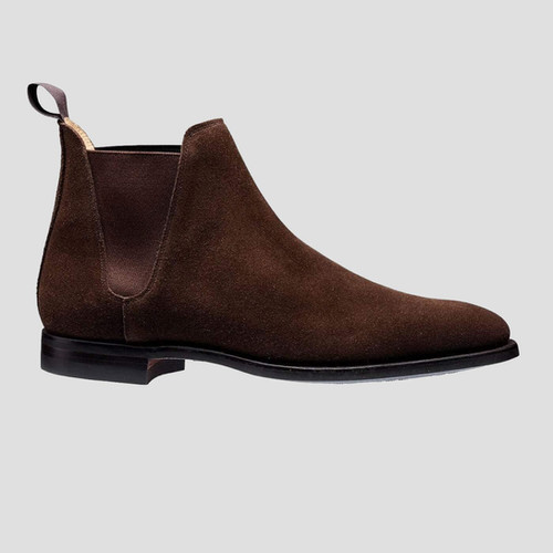 Crockett & Jones Chelsea 8 Dark Brown Suede | Sky Valet Shoes