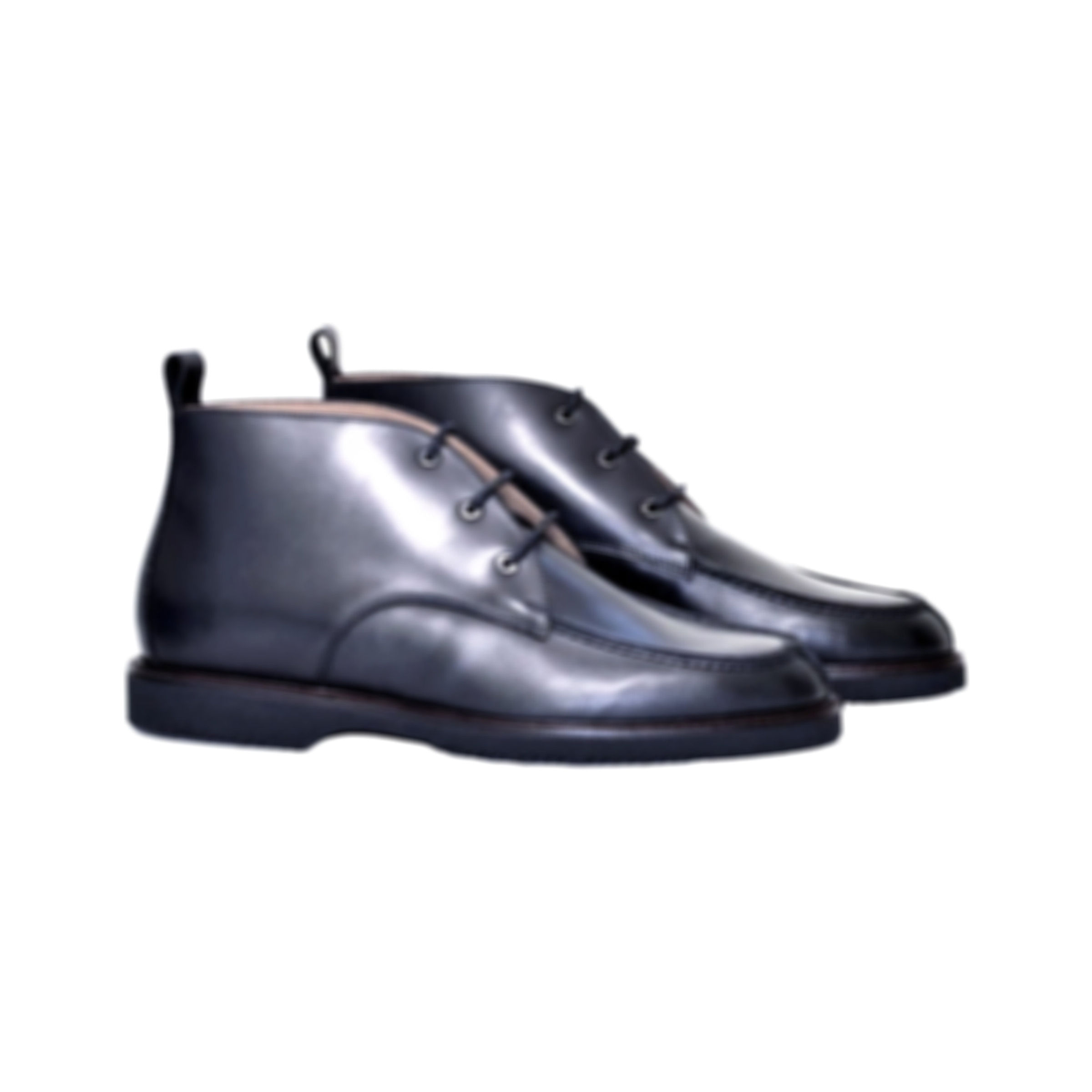 Horen & Zabel split toe chukka Black Calf leather