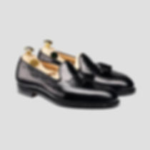 Crockett and Jones Cavendish Black Calf Tassel loafer