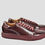 Thumbnail: Manovie Toscane Dress Sneakers Burgundy calf Leather