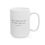 Thumbnail: Overall Choose Peace Ceramic Mug, (11oz, 15oz)