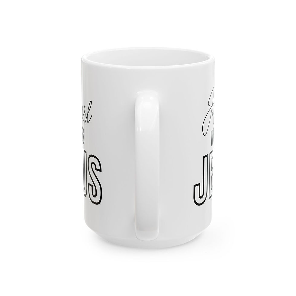 Thumbnail: "Just a girl who Loves Jesus" Ceramic Mug, (11oz, 15oz).  - A great gift!