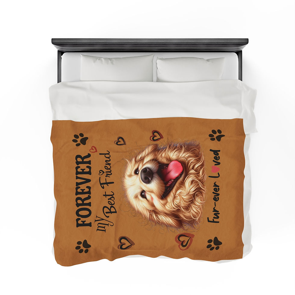 Thumbnail: Velveteen Plush Blanket for Your Furry Bestie