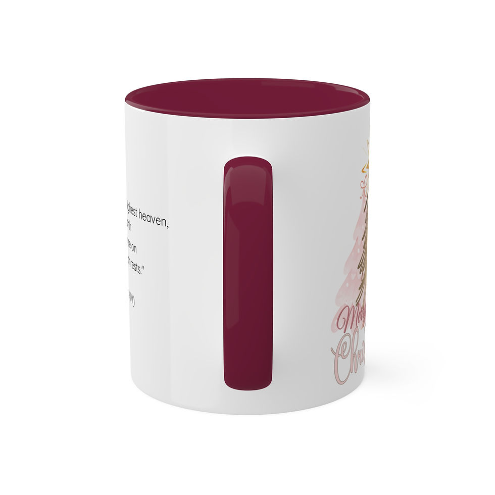 Thumbnail: Merry Christmas Coffee Mug 11oz with Scripture Luke 2:14