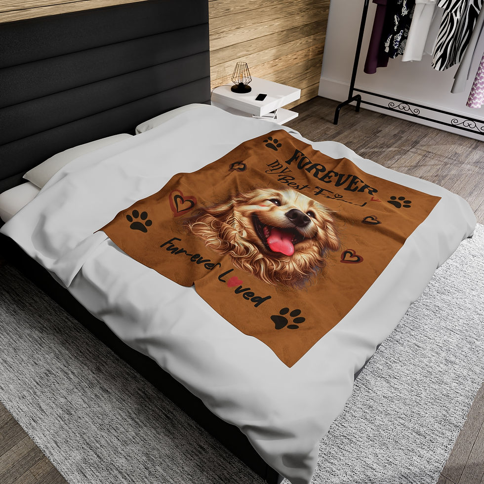 Thumbnail: Velveteen Plush Blanket for Your Furry Bestie