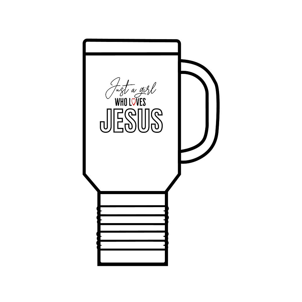 Thumbnail: "Just a Girl Who Loves Jesus" Insulated Travel Mug, 40oz Polar Camel