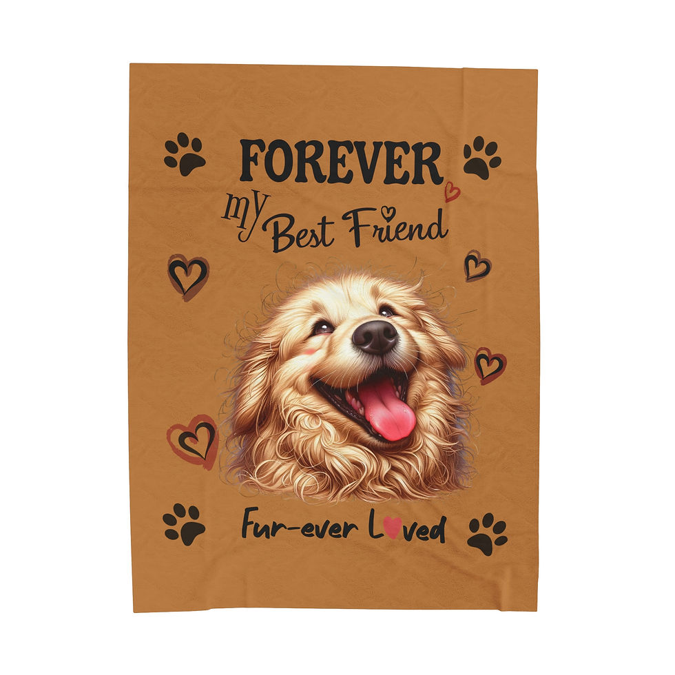 Thumbnail: Velveteen Plush Blanket for Your Furry Bestie