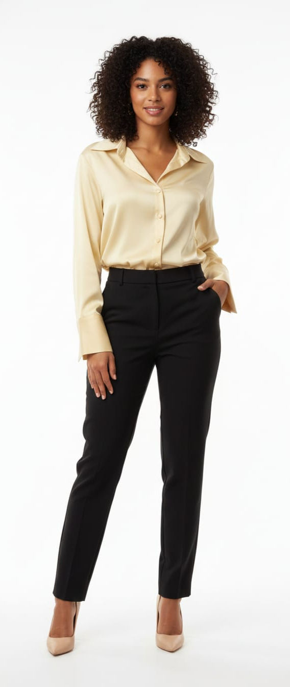 CBR03 I Camisa de Cetim: Elegância Atemporal