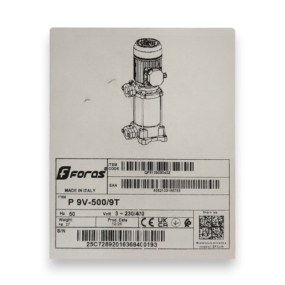Thumbnail: P9V/L-500/9T - Multistage Vertical Residential Pump (99.5 m 220 l/min)