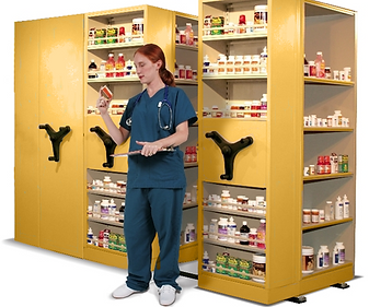 Aurora High Density Pharmacy Shelving