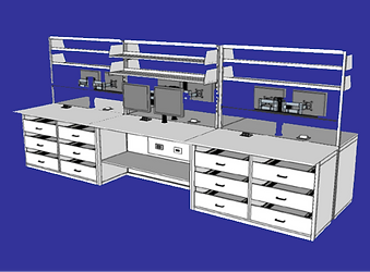 Pharmacy Work Counter Layout