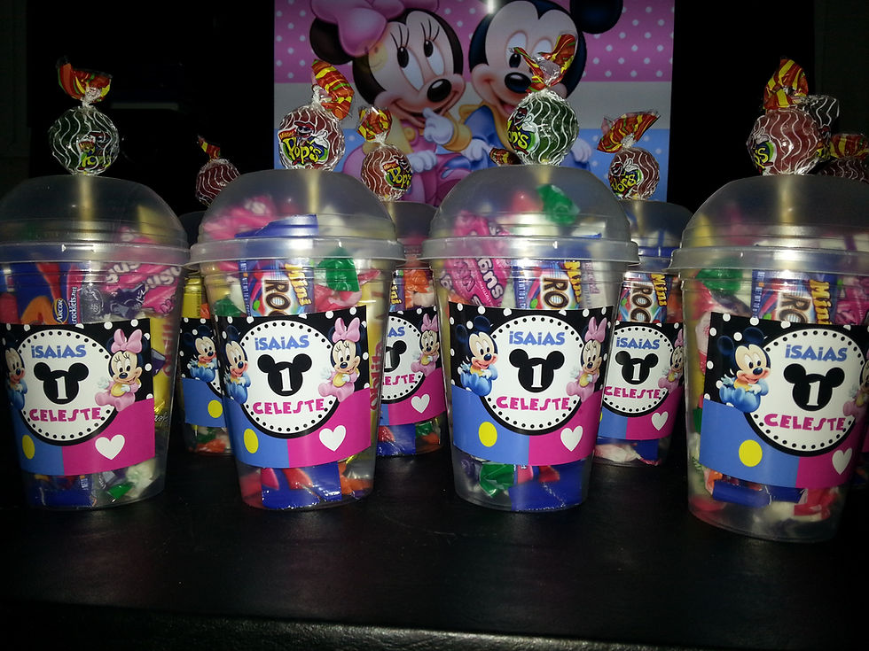 vasos golosineros