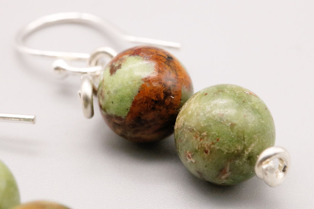 Green Opal Beaded Earring