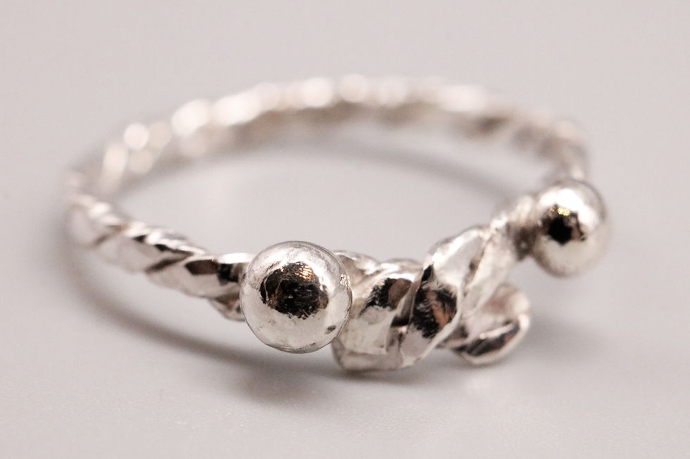 Thumbnail: Twisted- Ball Ring