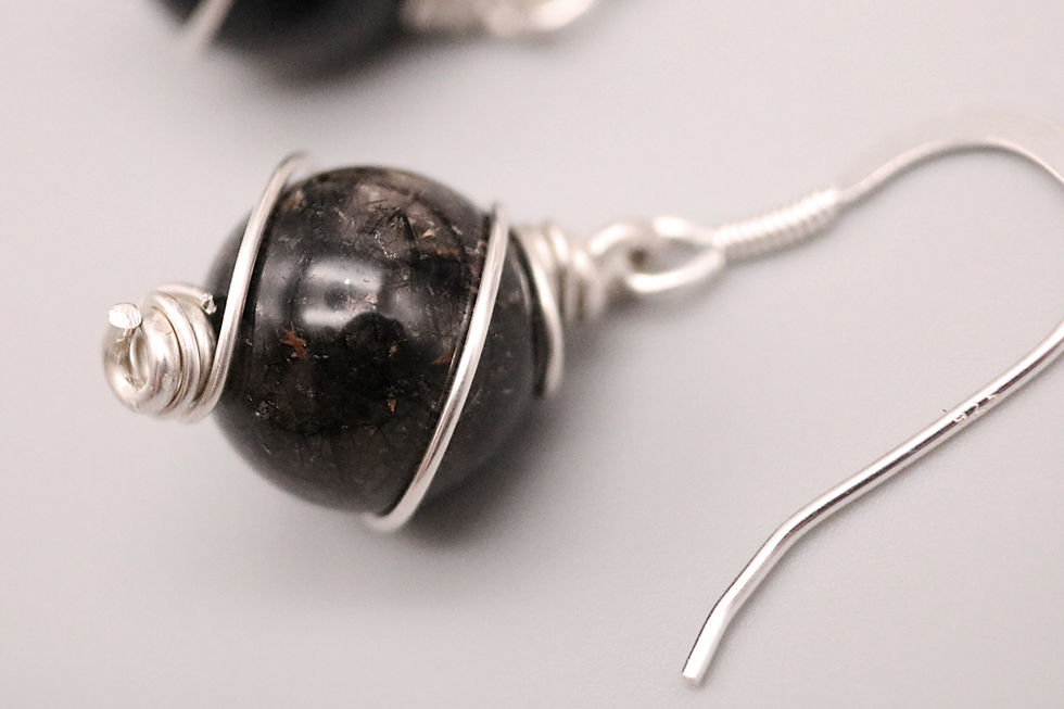 Thumbnail: Quartz Needle Beaded Earring