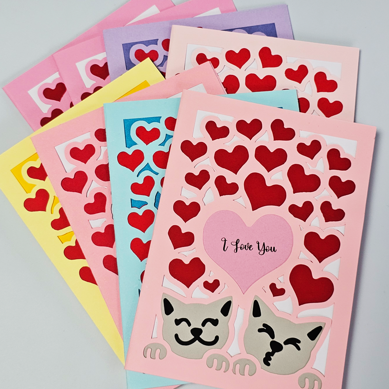 Thumbnail: Kitty - Love - Greeting Card