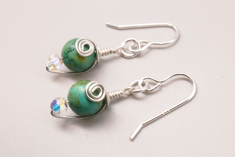 Thumbnail: Turquoise Green Earring