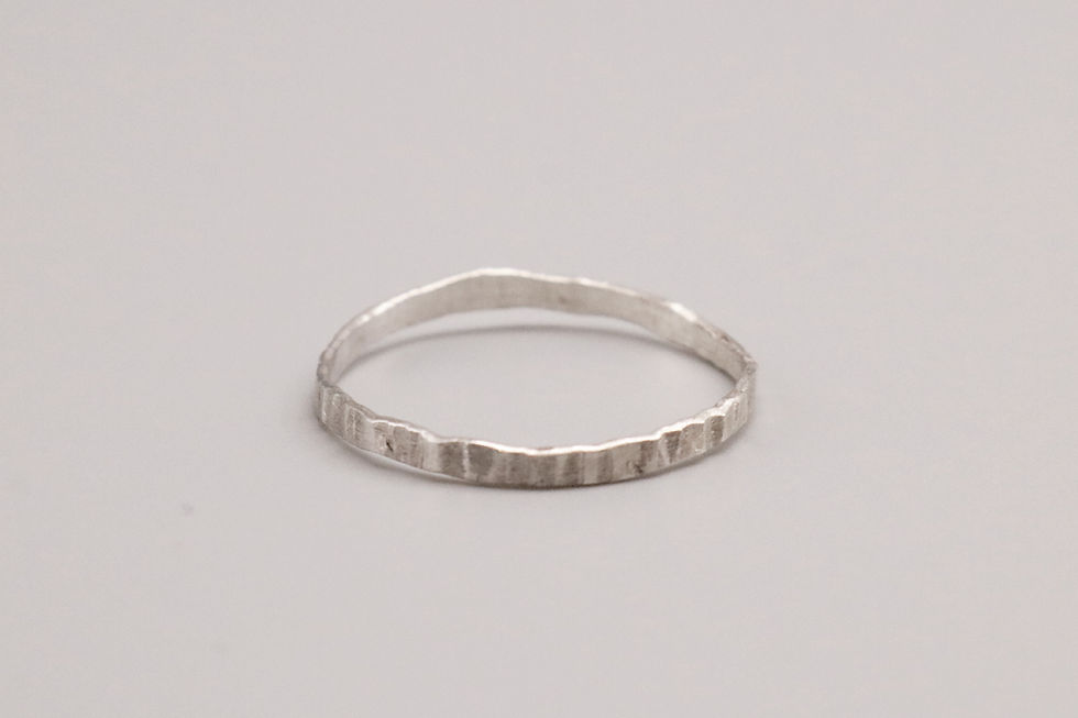 Thumbnail: Lined Hammered Ring