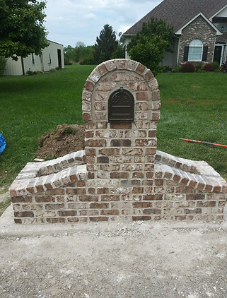 Brick mailbox
