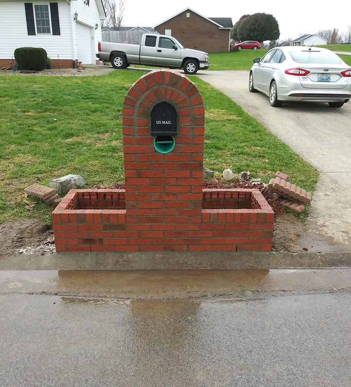 Mailbox with planters