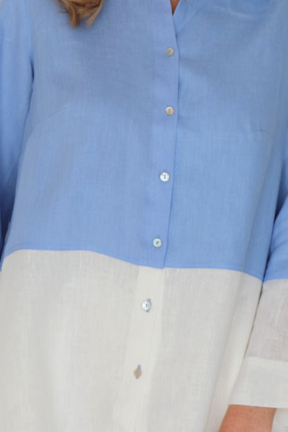Thumbnail: Classic Button Down Periwinkle/White