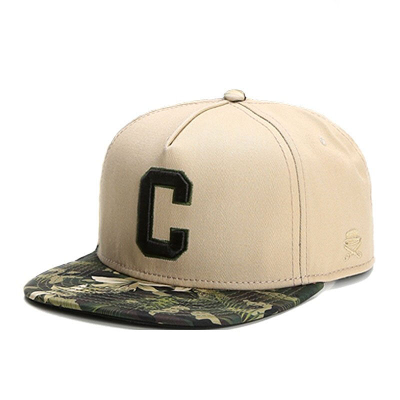 Miniatura: Casquette de baseball à rabat pour adultes, brodée lettre C