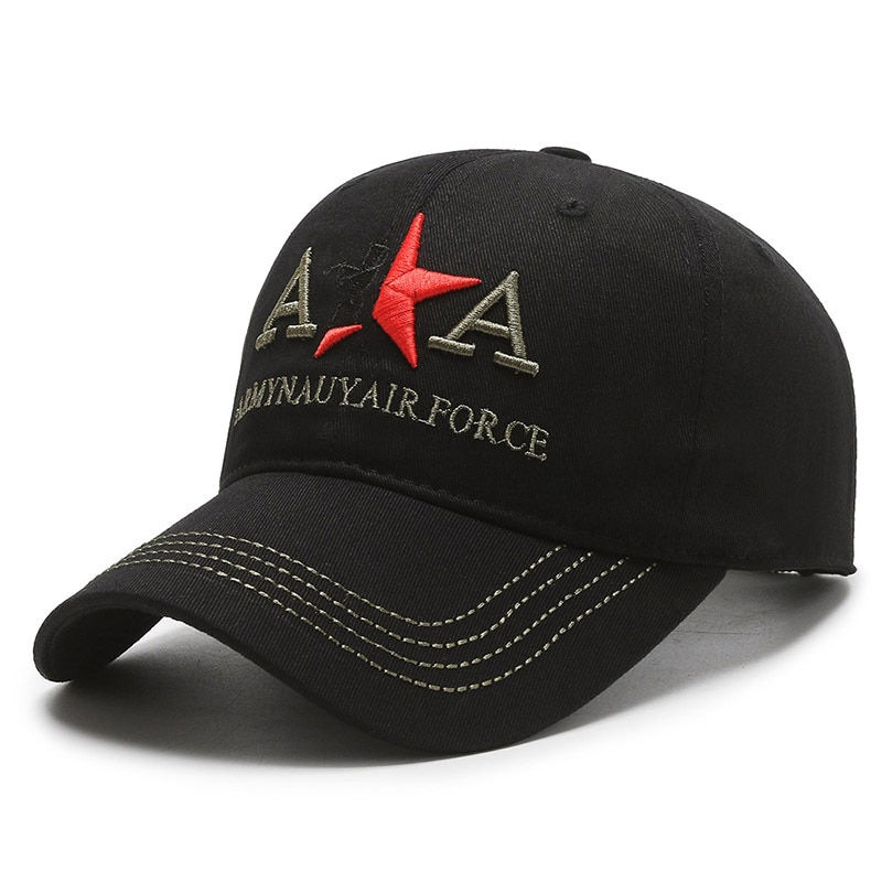Miniature : Casquette brodée en pentagramme noir Unisexe