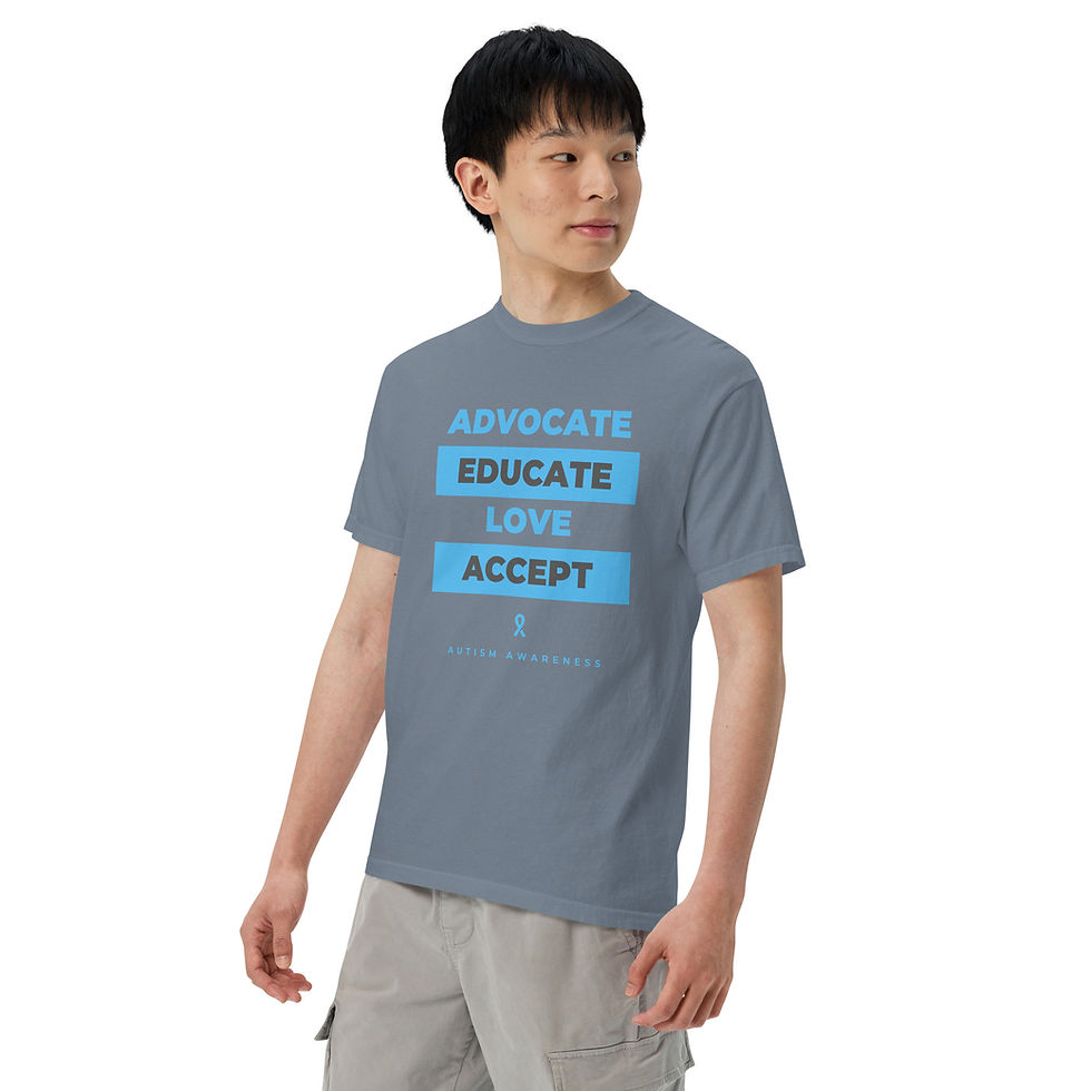 Thumbnail: Autism Awareness Unisex garment-dyed heavyweight t-shirt