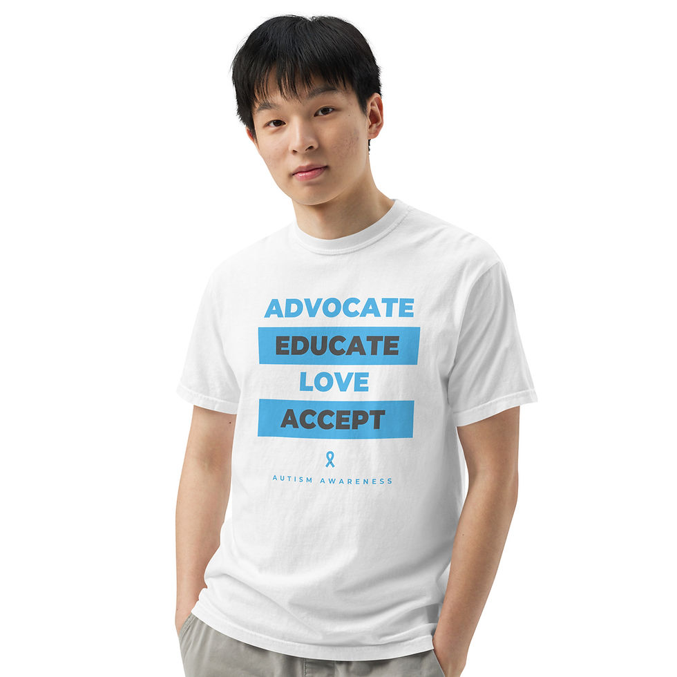 Thumbnail: Autism Awareness Unisex garment-dyed heavyweight t-shirt