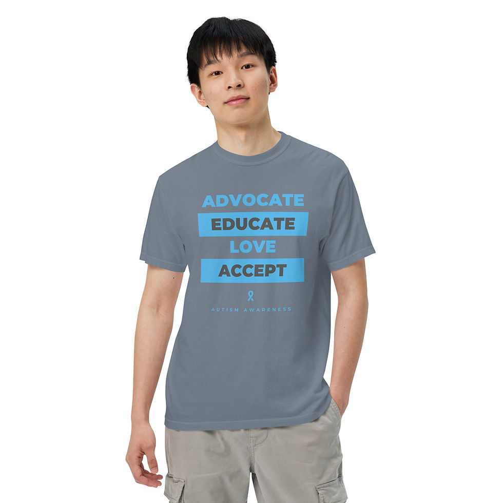 Thumbnail: Autism Awareness Unisex garment-dyed heavyweight t-shirt