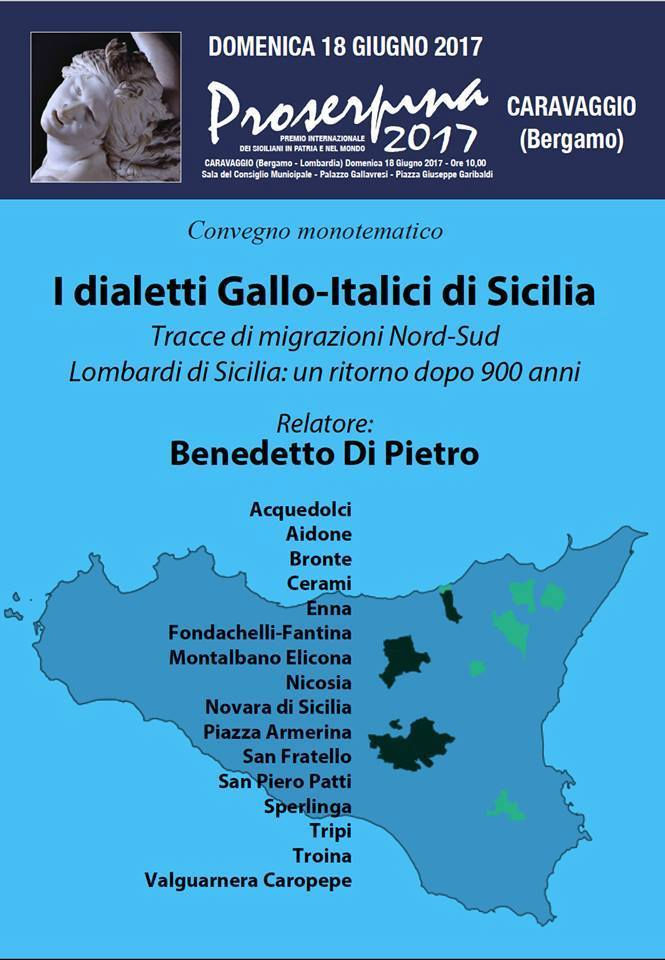 Iniziativa culturale dei Lombardi di Sicilia. L'associazione non poteva mancare