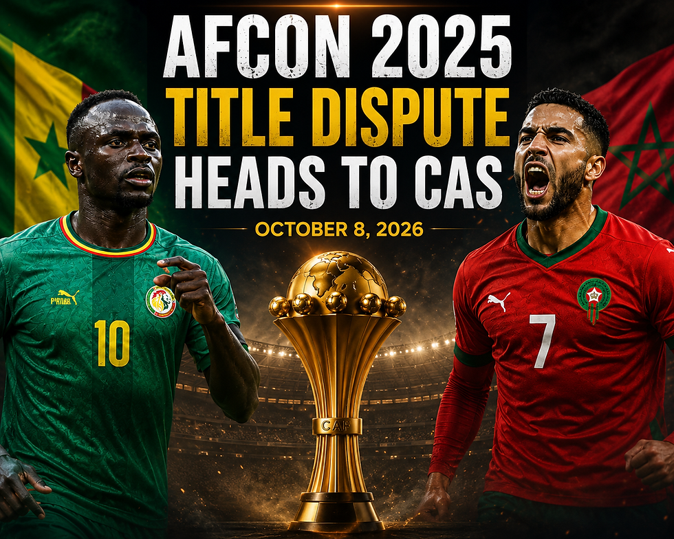 AFCON 2025 TITLE DISPUTE HEADS TO CAS