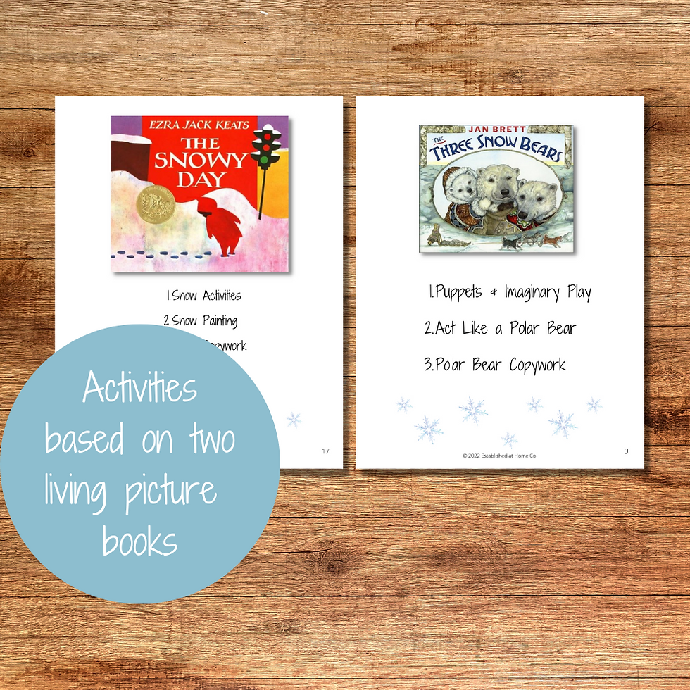 Thumbnail: Snow Literature Preschool Unit