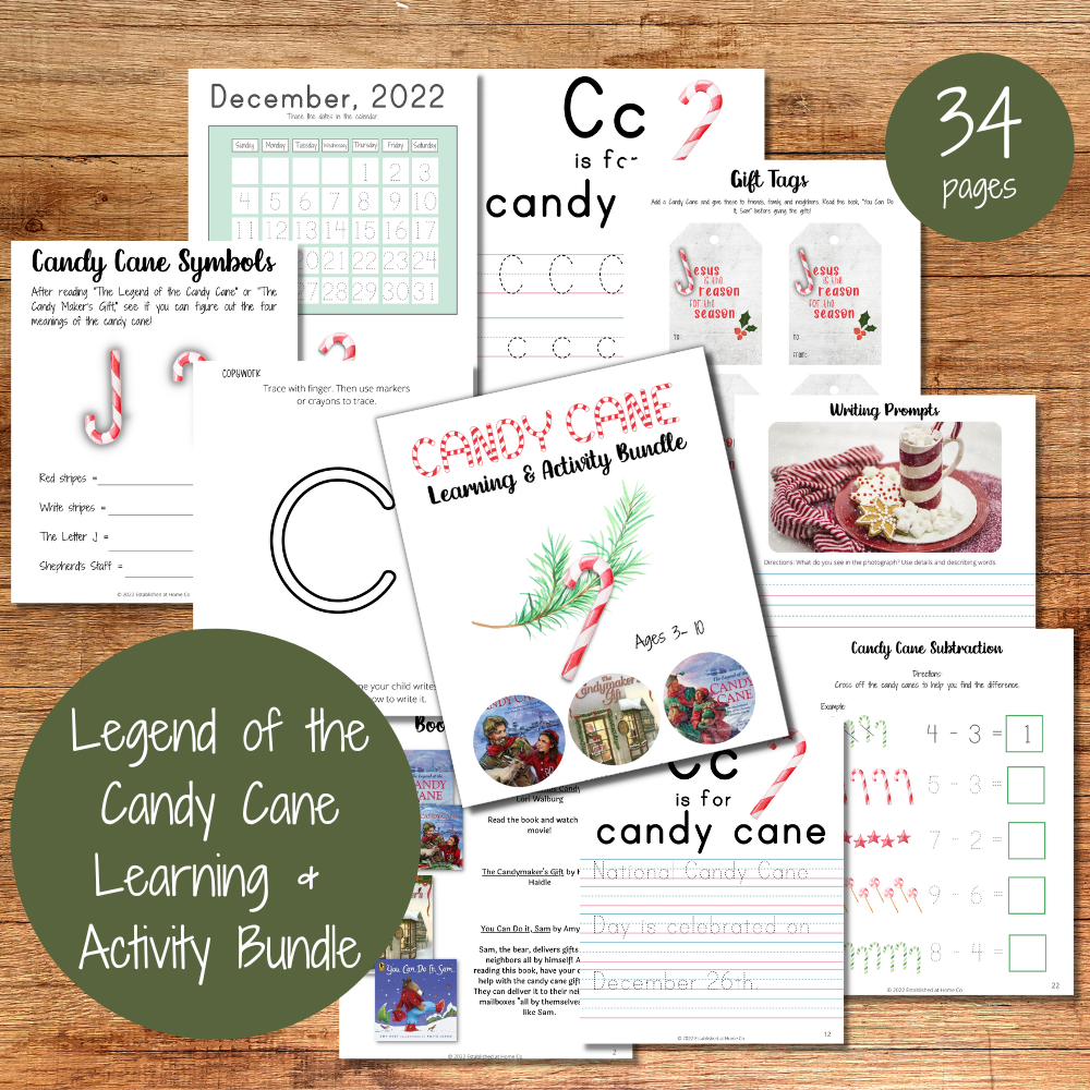 Legend of the Candy Cane Activities