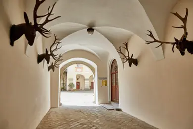 Hallway of Schloss Horn, a caslte in Austria
