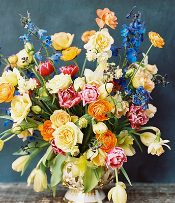 large flower arrangement from The Heirloom Yard
