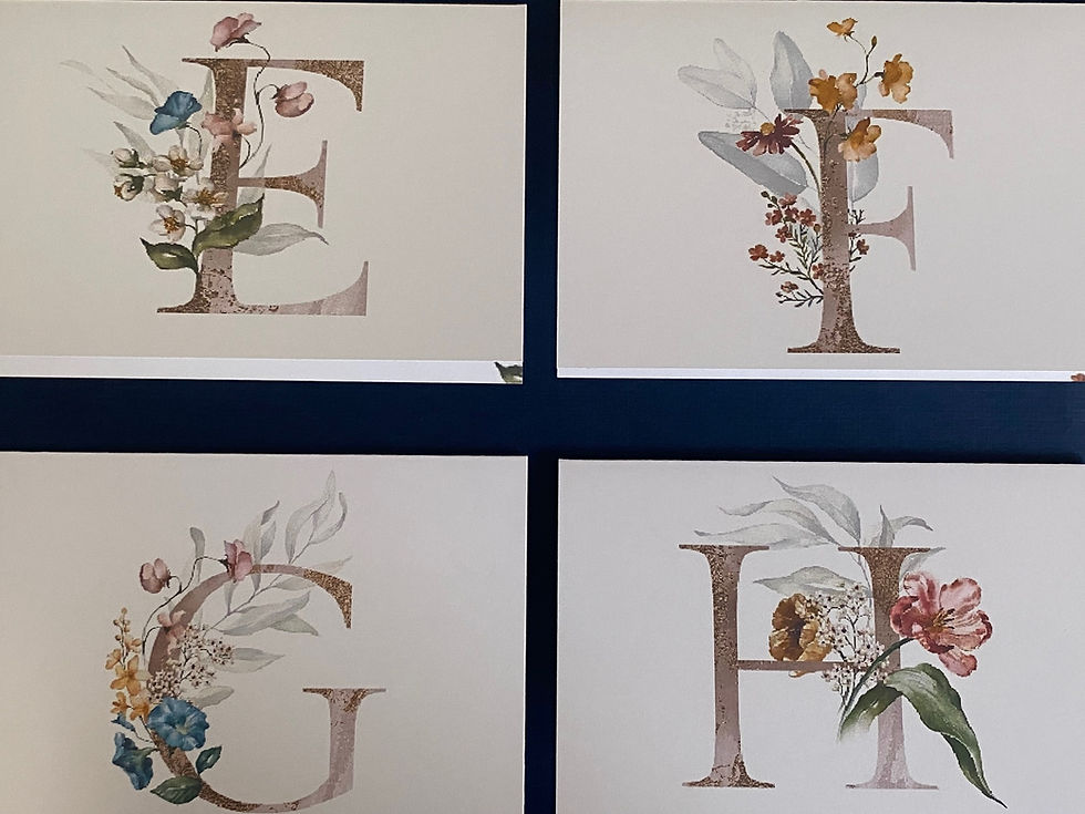 Thumbnail: Initial Notecard Set of 10