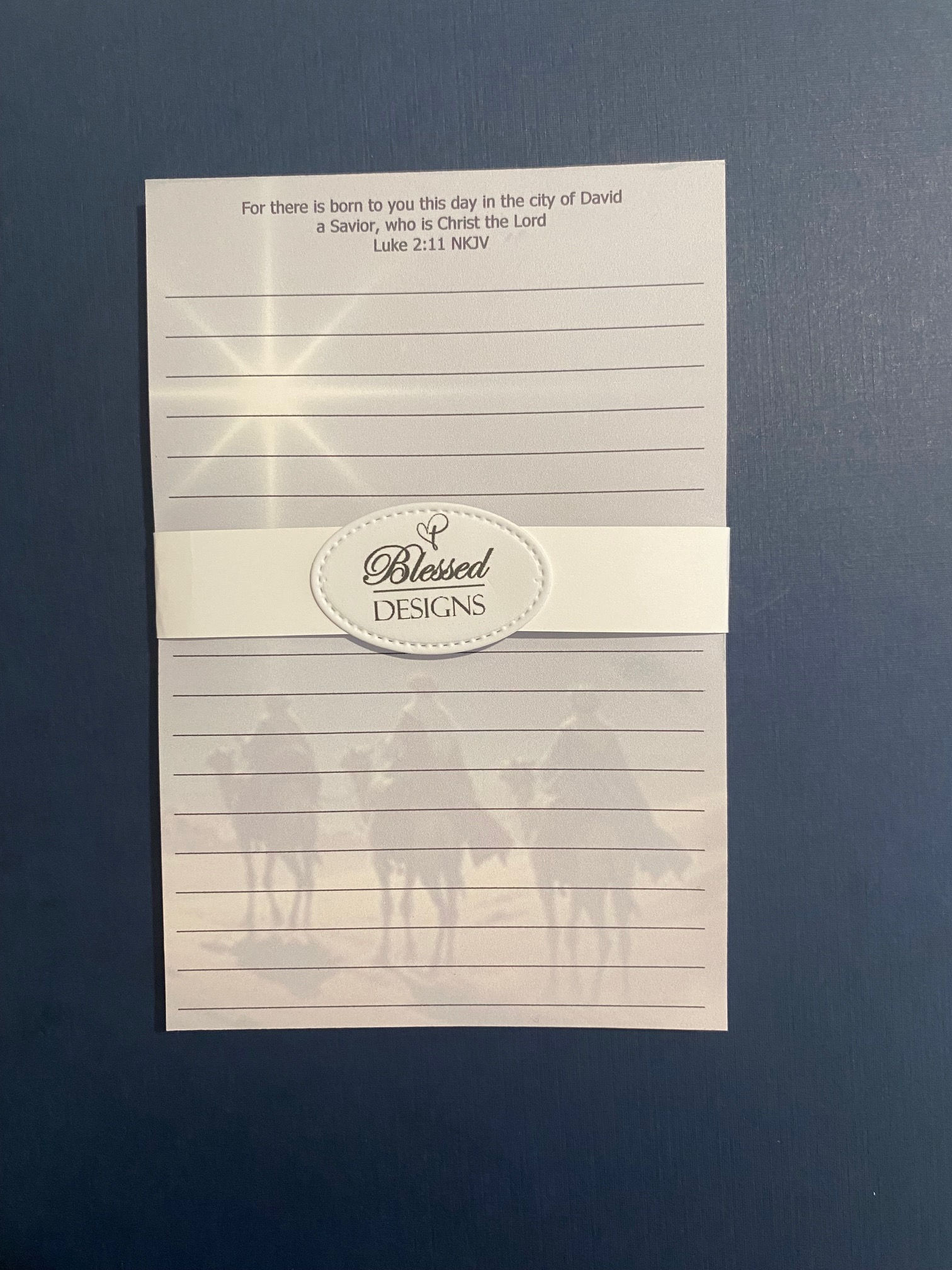 Christmas Theme Notepad with Scriptures  