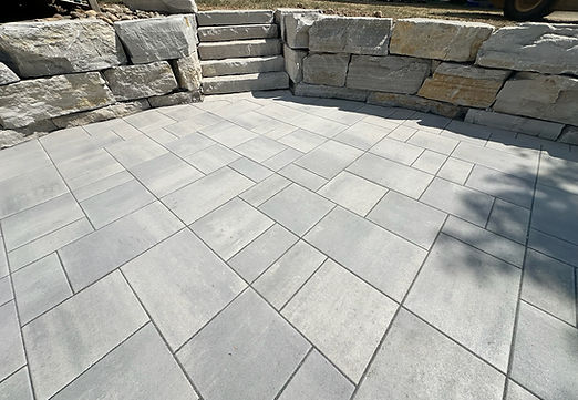 Hardscape, Custom Patio, Retaining Wall, Rock Stairs